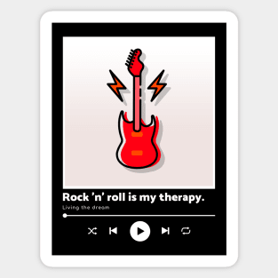 rock n' roll is my therapy Sticker